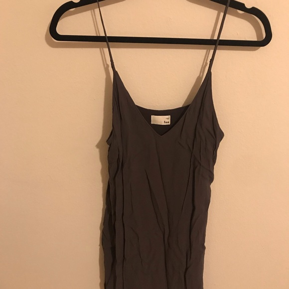 Aritzia Wilfred Free Vivenen Dress Charcoal/blue - Picture 2 of 5